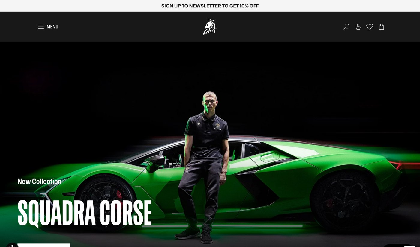 Lamborghini Store storefront