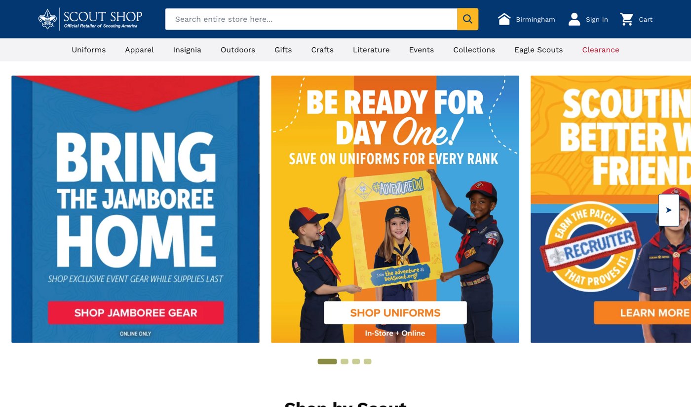 Scout Shop storefront