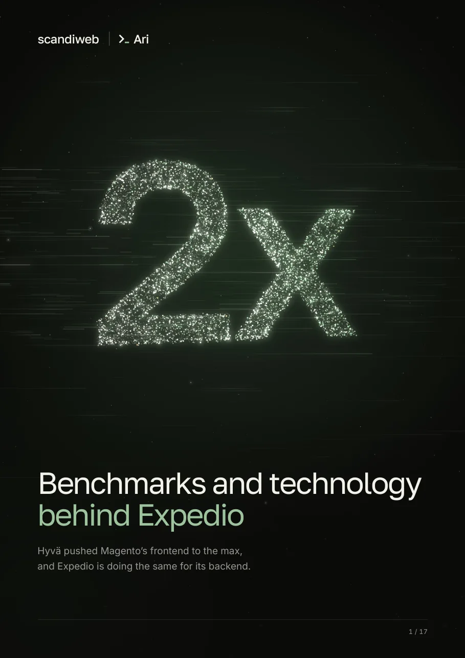 Cover of the PDF, Benchmarks and technology behind Expedio