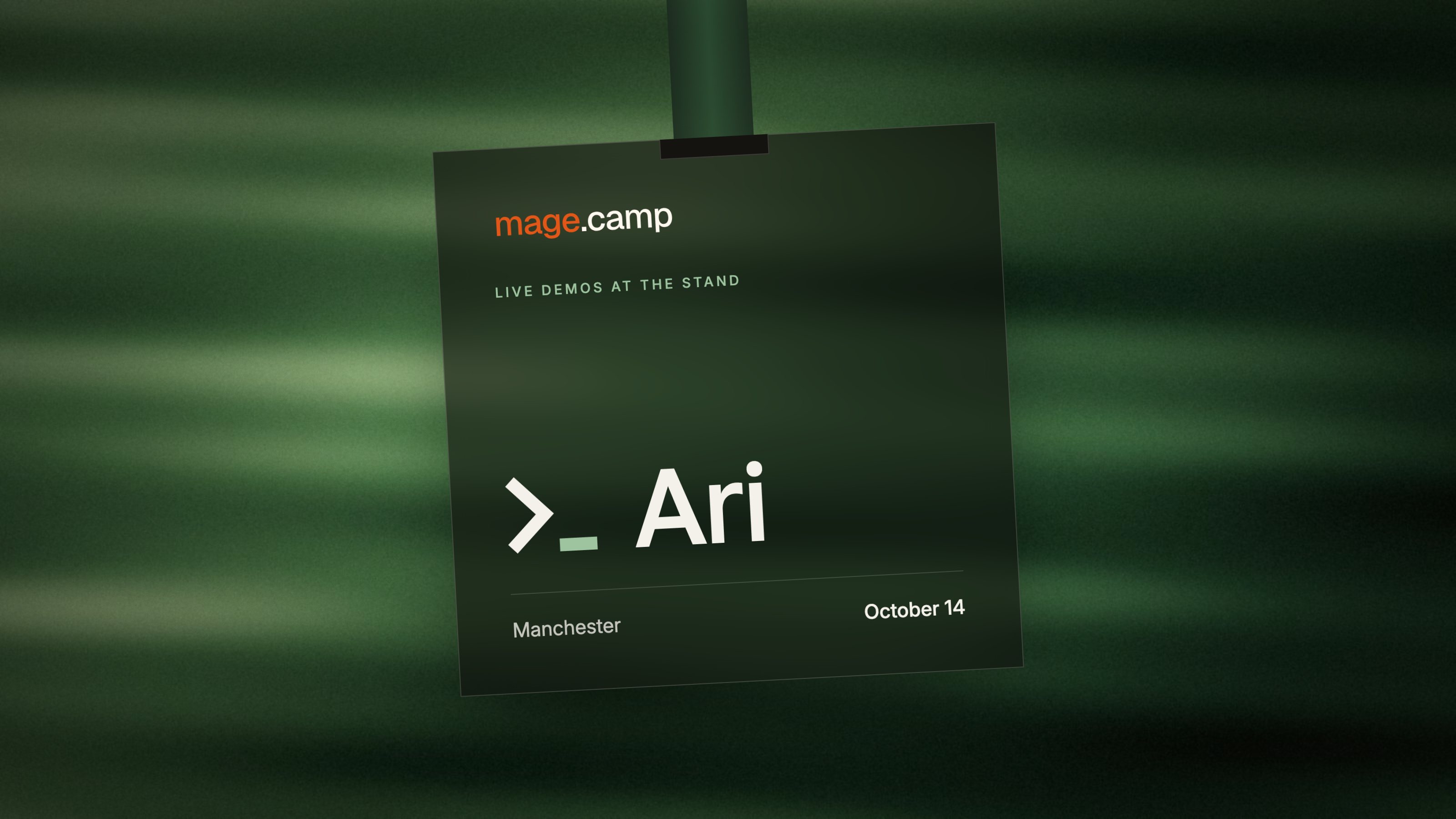 Ari at Mage Camp, Manchester, October 14