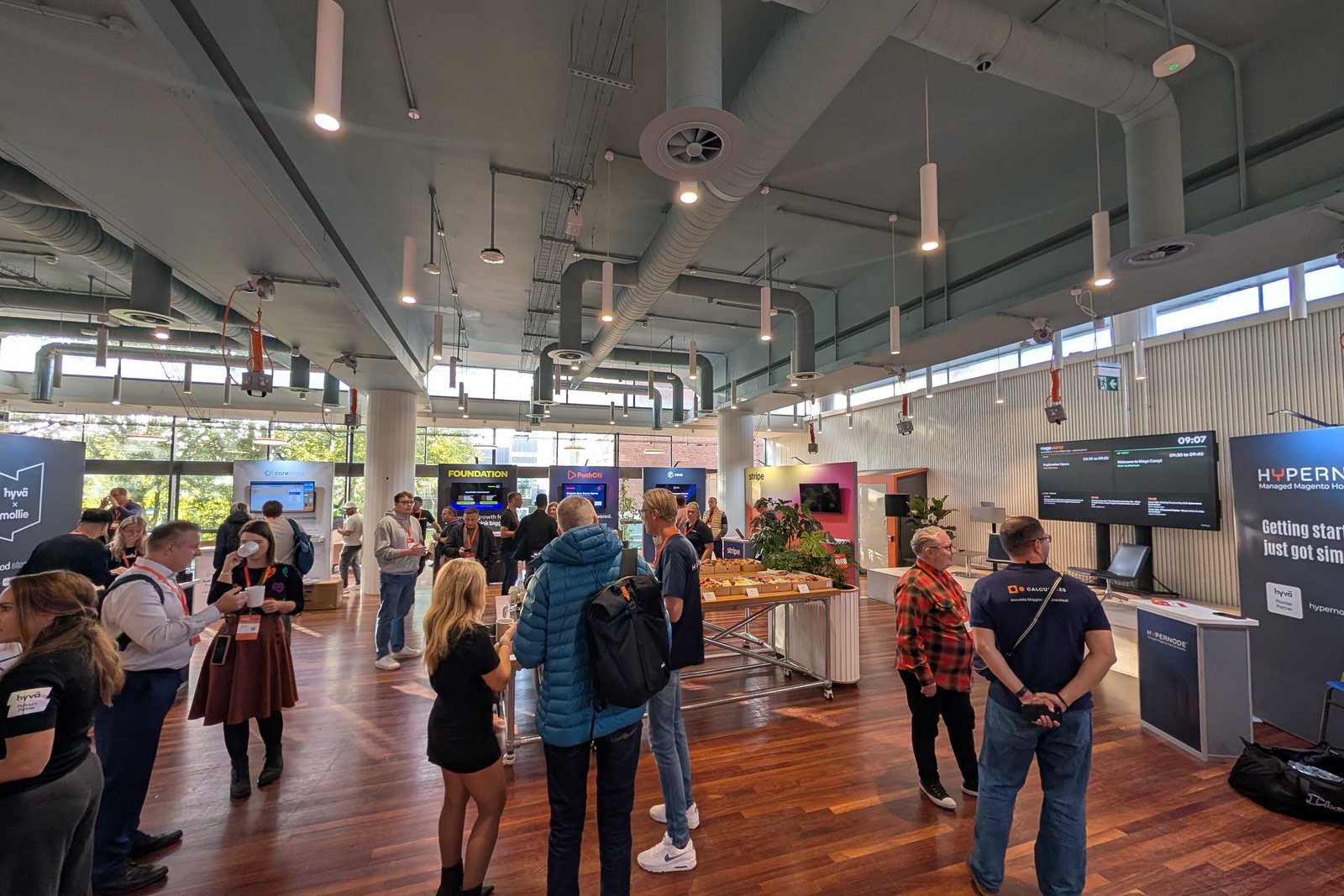 The exhibition hall at Mage Camp in Manchester